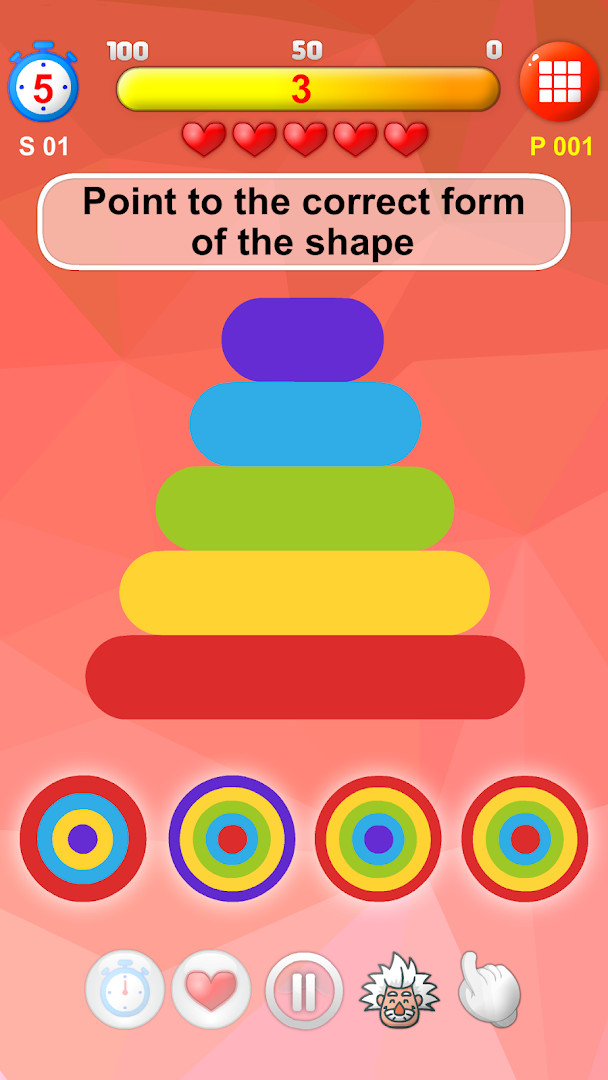 Genius Challenge - Einstein's progress view tracking stages cleared