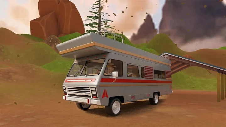 Van Drive Game: Offroad Trip dark and light theme selection