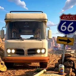 Van Drive Game: Offroad Trip