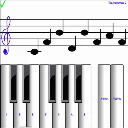 (light) learn sight read music icon