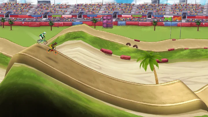 Rider customization options in Mad Skills BMX 2: Bike Game
