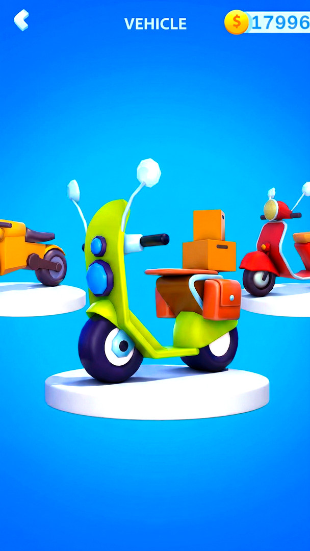 Paper Boy Race fortune wheel and daily tasks reward screen