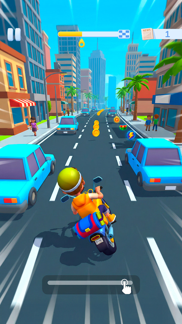 Paper Boy Race character selection with new outfits for paperboy or papergirl