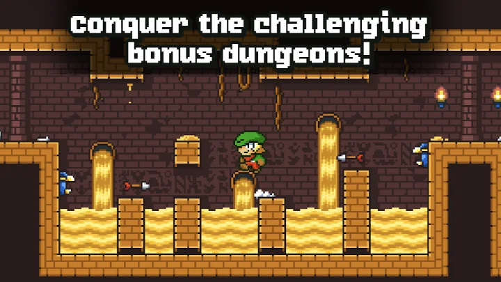 Super Dangerous Dungeons Time Trial mode screen with leaderboard.