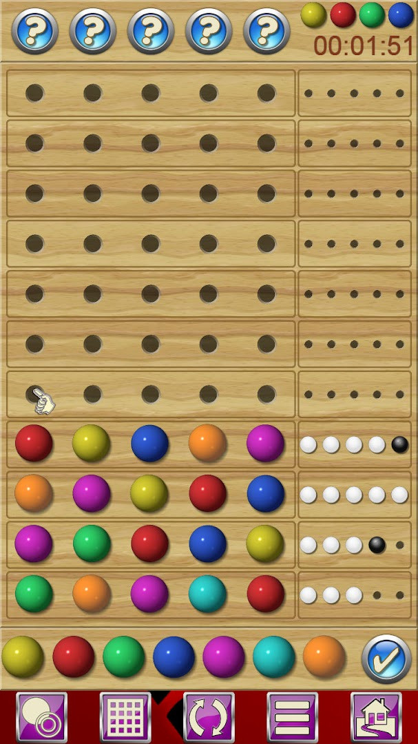 Enigma V+ be a mastermind. guess limit indicator for the current difficulty