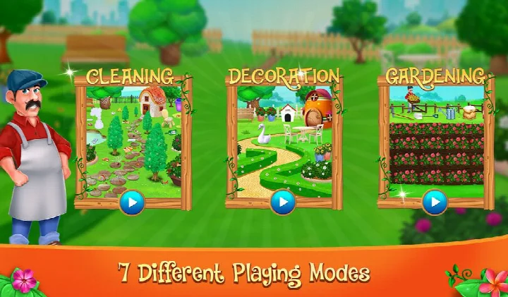 Hidden object scene where players zoom in and search for listed items