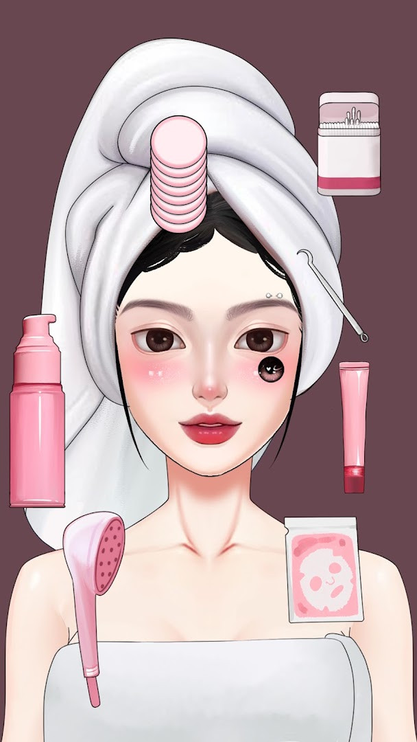 Peaceful pastel graphic scene completing a perfect organizing task