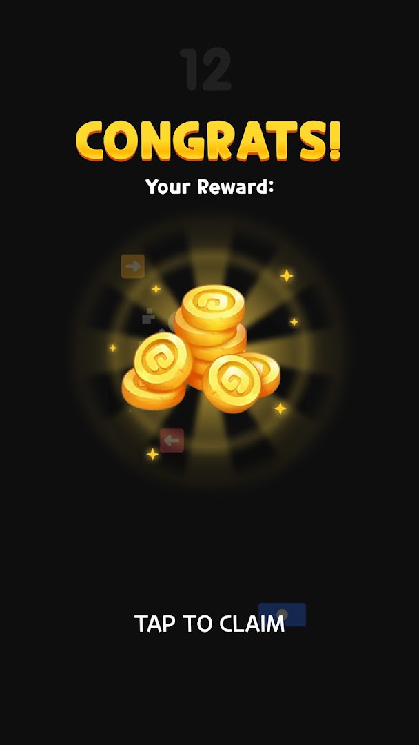 Spin Rush settings screen with options for the arcade defense game