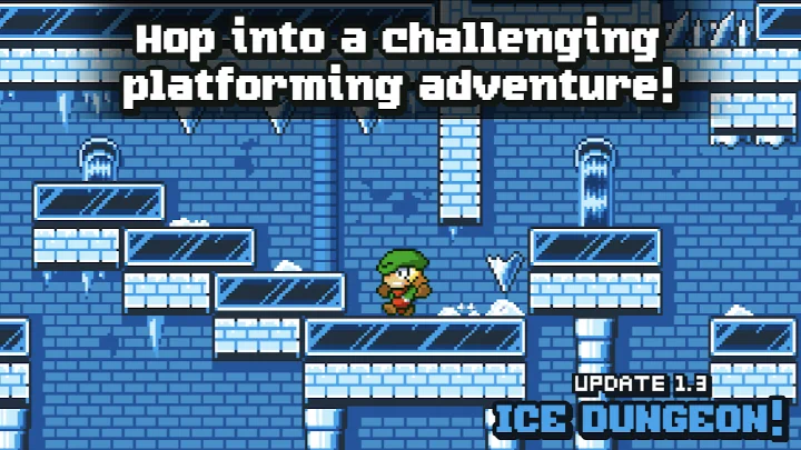 Super Dangerous Dungeons gameplay showing Timmy running and jumping through corridors.