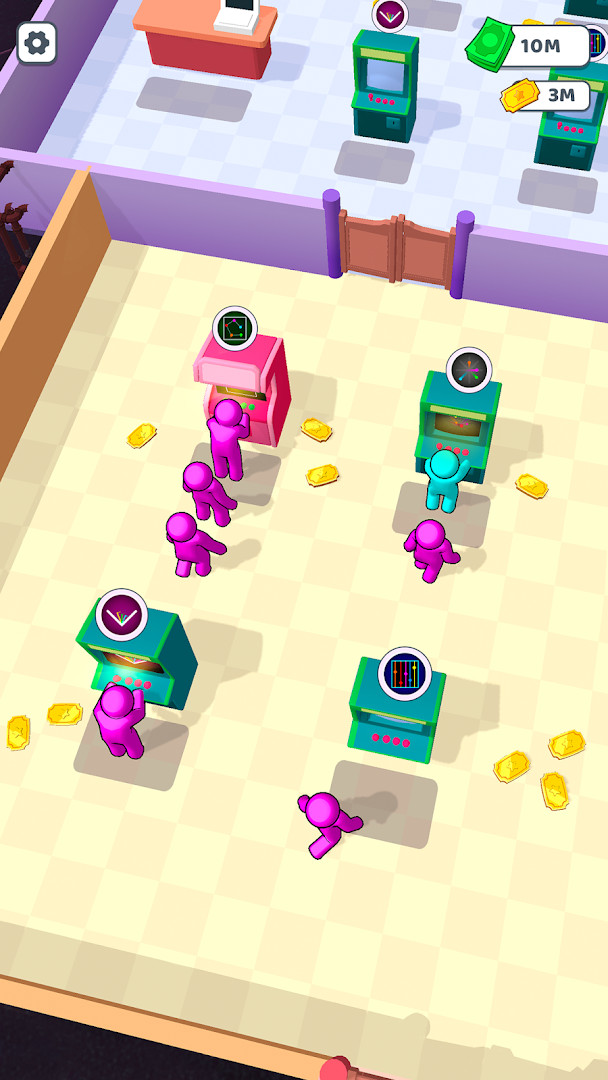 Bouncing Rainbow: Calm Clicker screenshot of the offline play mode with peaceful visuals.