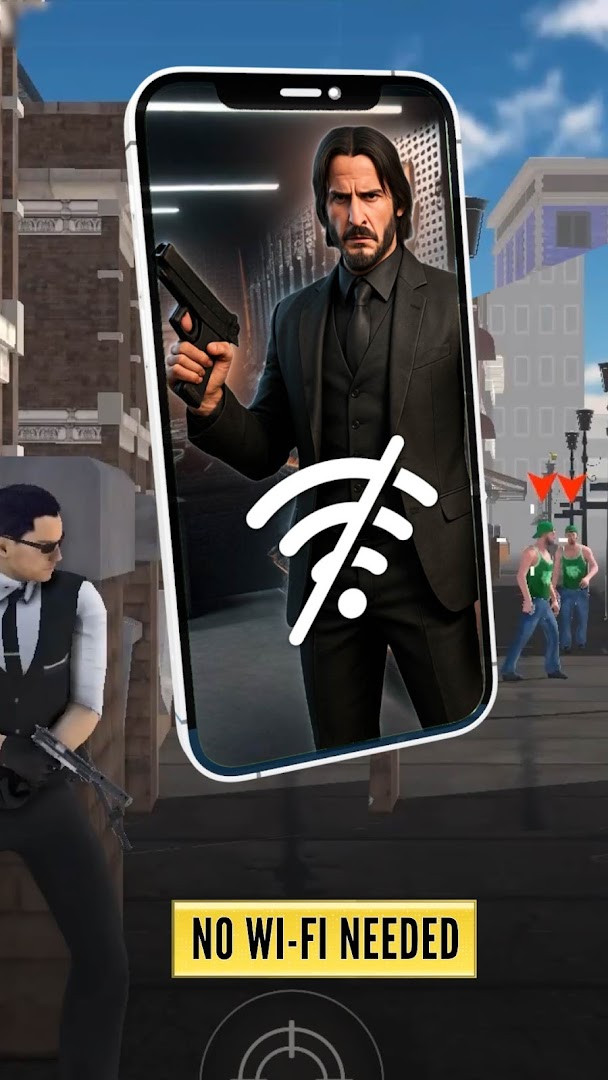 Multiple maps in Agent Hunt – Hitman Shooter featuring a sprawling cityscape