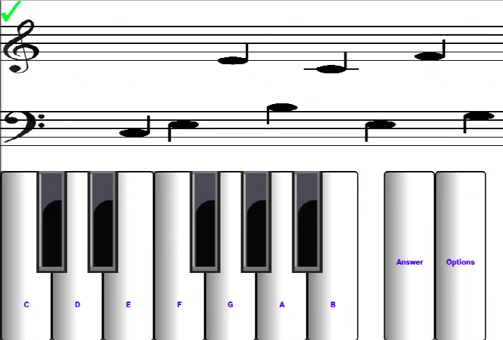 Notation options showing solfege and letter note names