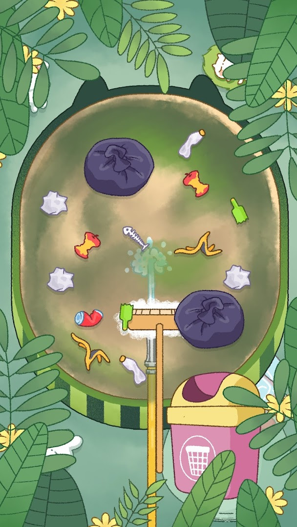 Holiday-themed level with festive items to sort and organize