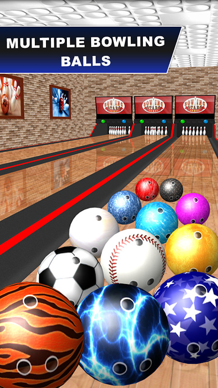 3D Bowling (new) 2017 player vs computer battle mode selection.