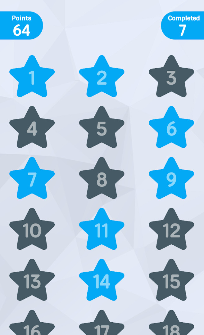Global leaderboard showing player rankings based on points and solved logic questions.