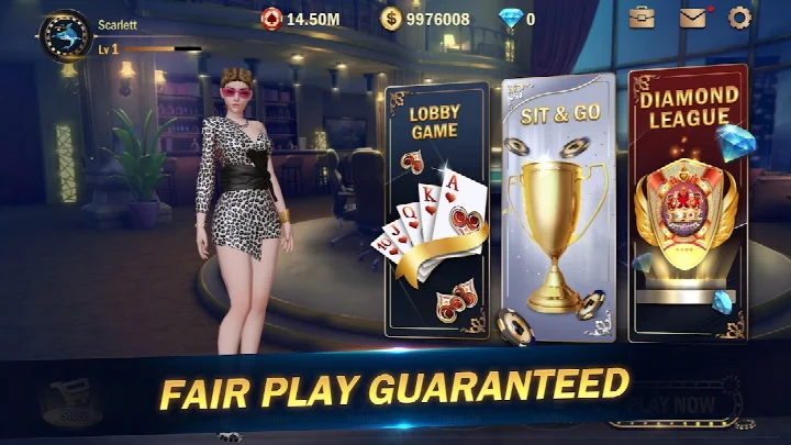 Lobby view showing multiple game modes and event options