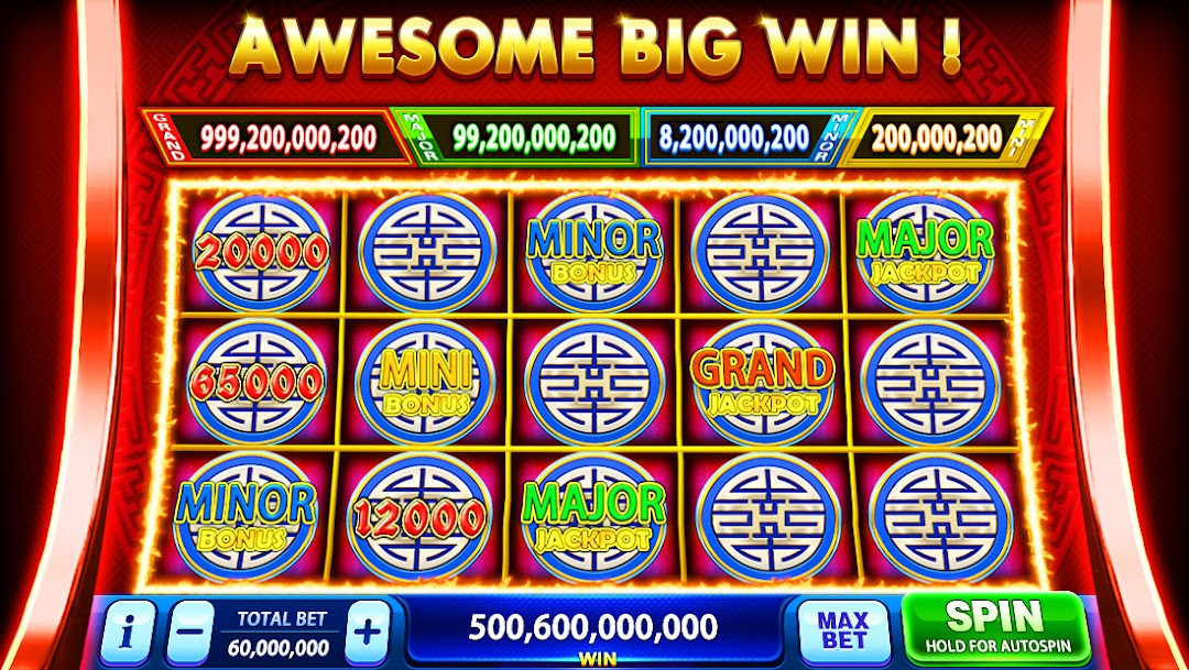 Classic Las Vegas slot machine reels in Golden Jackpot Vegas Slots