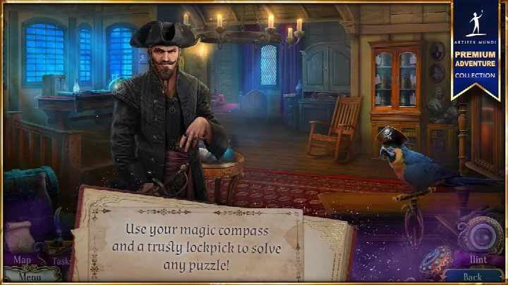 Uncharted Tides: Port Royal hidden object puzzle in a cluttered ship cabin