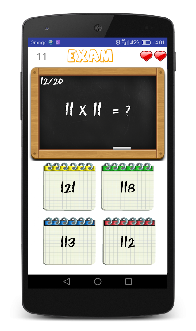 Test mode in Mental Calculation