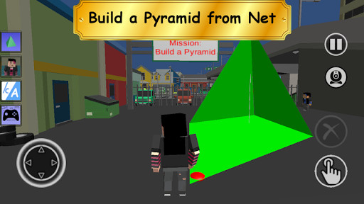 Building pyramids during a downtown mission