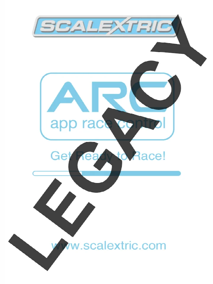 APP RACE CONTROL (LEGACY): leaderboard screen showing top racers and their best lap times.