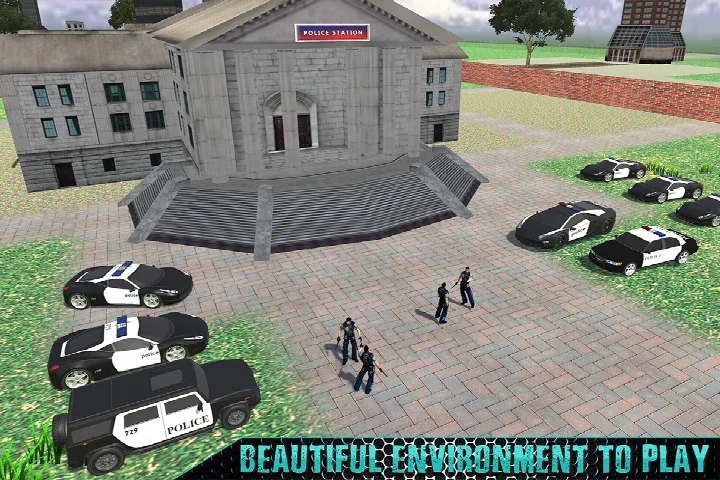 Impossible Police Transport Car Theft screenshot: selling a police car to a dealer in a black market garage