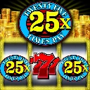 Neon Casino classic Vegas slot icon