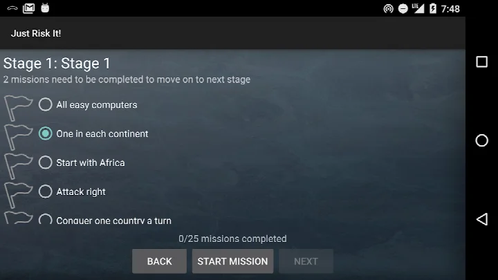 Just Risk It! free play setup with 6 player slots and difficulty options
