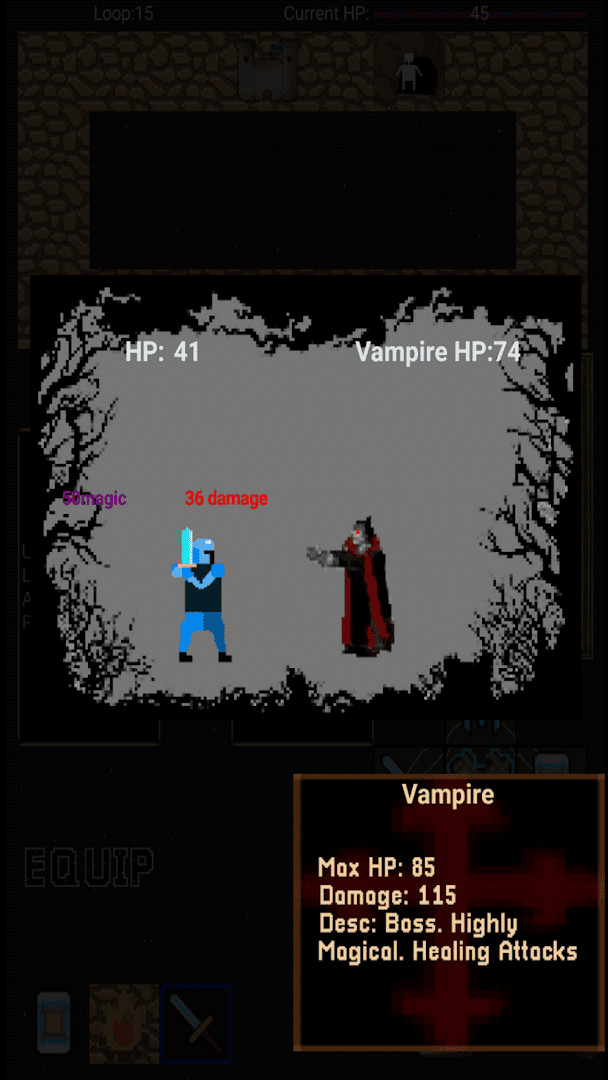 Boss encounter dropping rare equipment