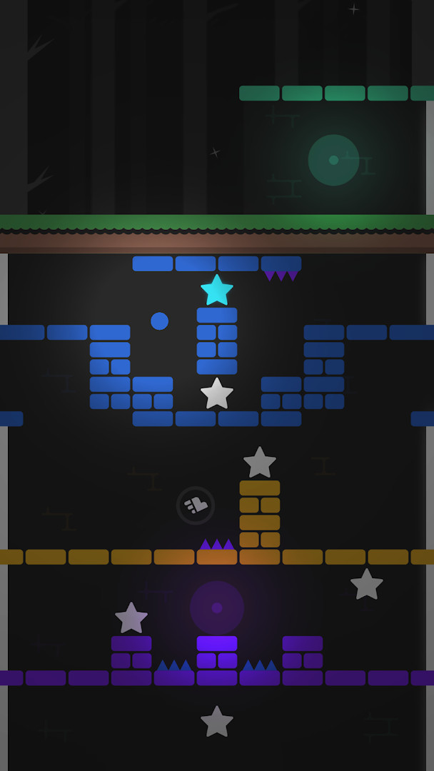 Score screen showing points earned and best results.