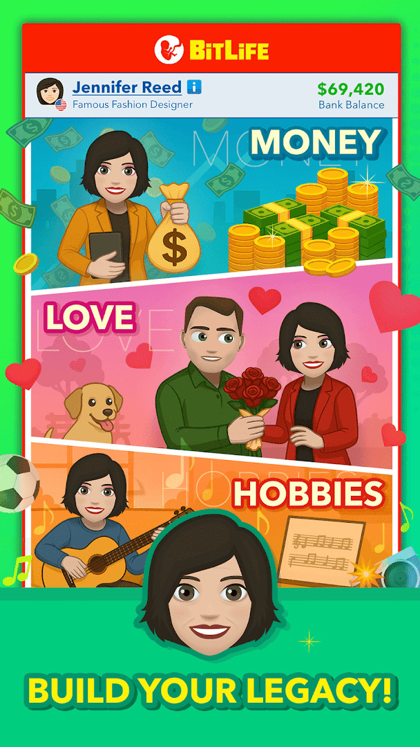 BitLife app showcasing adult life choices like relationships and job promotions.