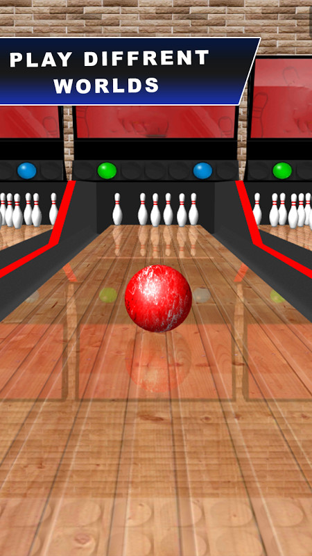 3D Bowling (new) 2017 ball shop with various colorful balls to buy.