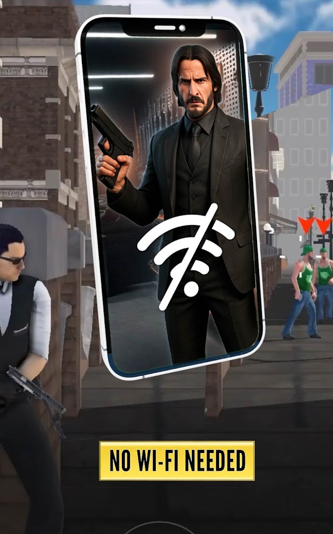Multiplayer mode Two Spies in Agent Hunt – Hitman Shooter with a teammate