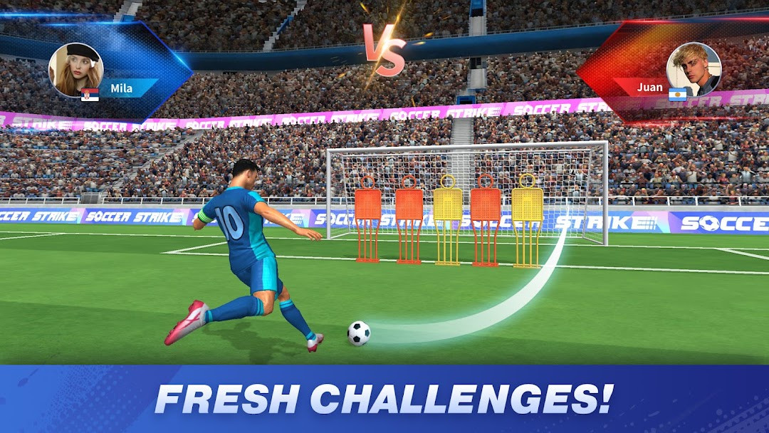 Real-time multiplayer soccer match with global players