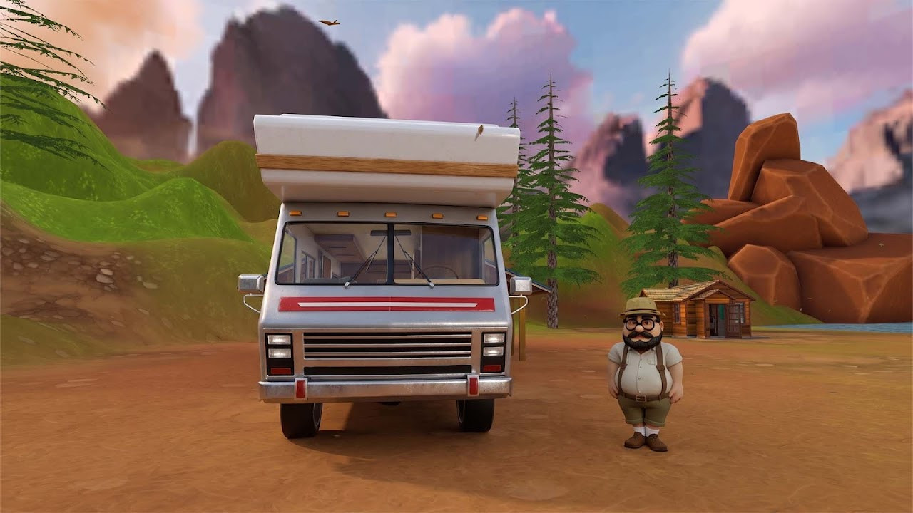 Van Drive Game: Offroad Trip offroad van driving scene