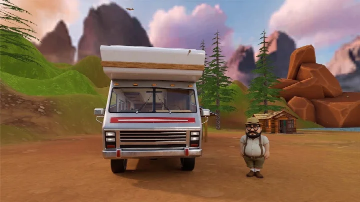 Van Drive Game: Offroad Trip offroad van driving scene