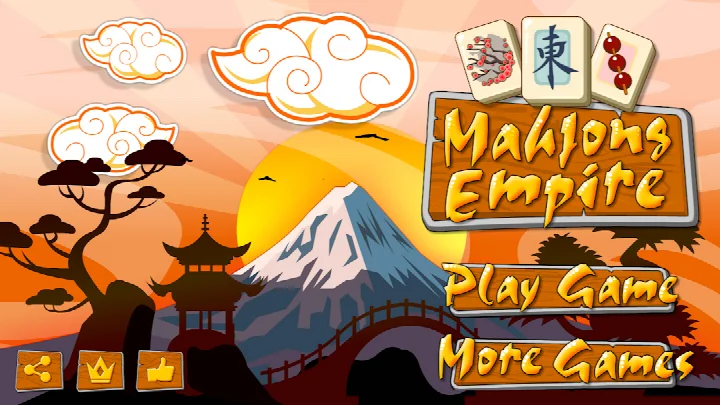 Mahjong Empire Connect level select screen showing increasing difficulty