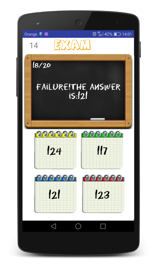 Two-player challenge in Mental Calculation